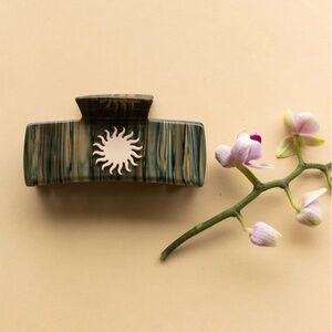 Guadalupe Deep Sea Green Hair Clip